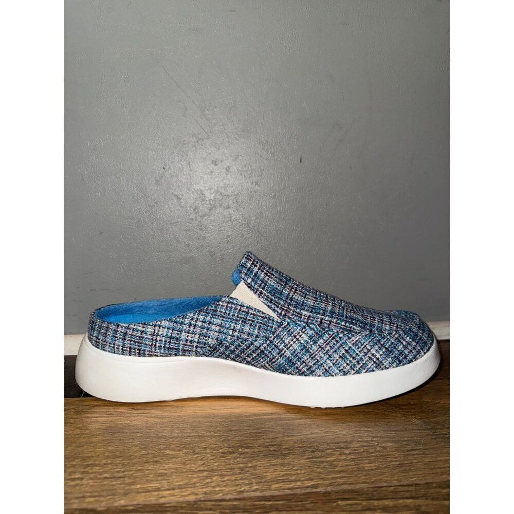 OrthoComfoot Slip-on Shoes With Arch Support in Blue, Multi-colored Woven Sz 10 - Picture 6 of 13